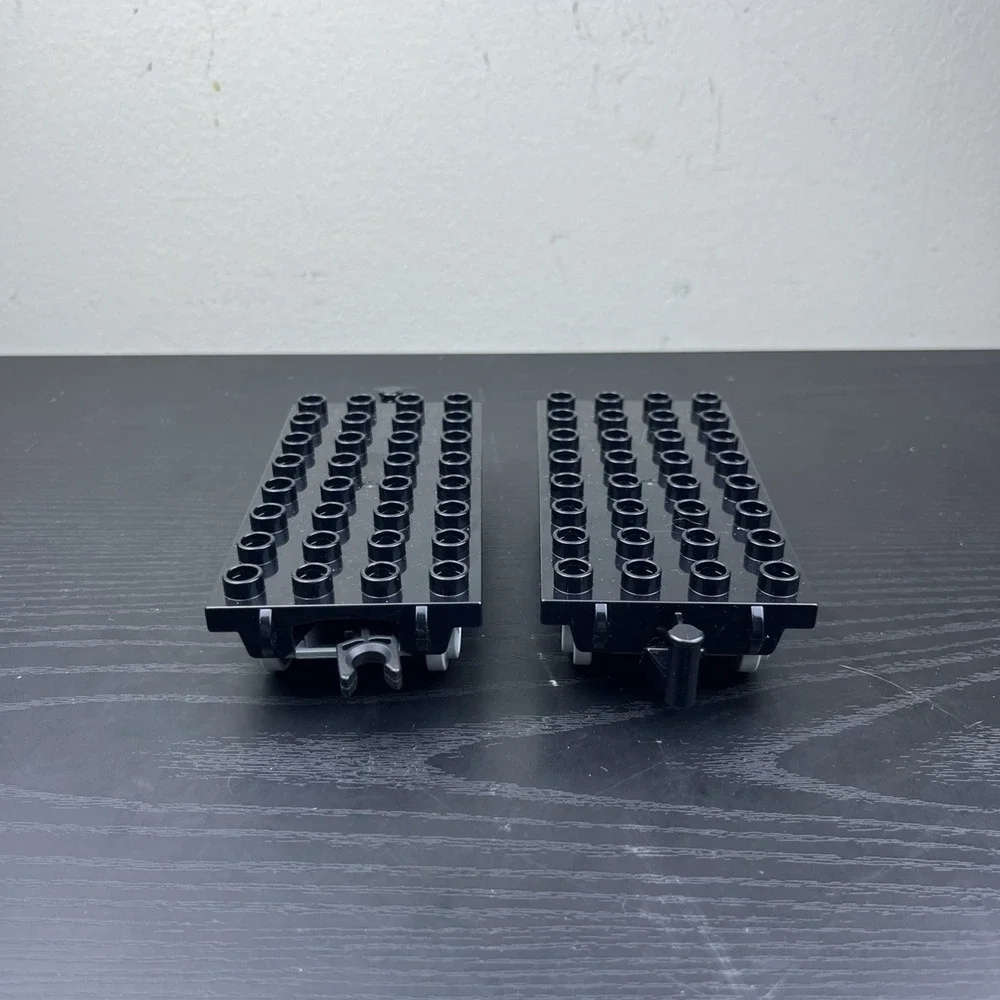 LEGO DUPLO Train Car Bases Black Lot of 2 Genuine Replacement Parts
